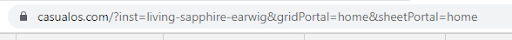 URL Bar Showing Sheet Portal = home